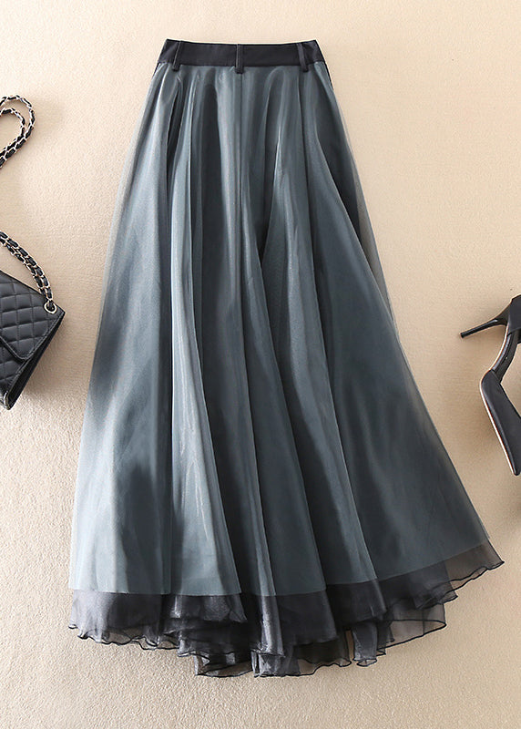 Fashionable Tulle Patchwork Long Skirt - Allegra