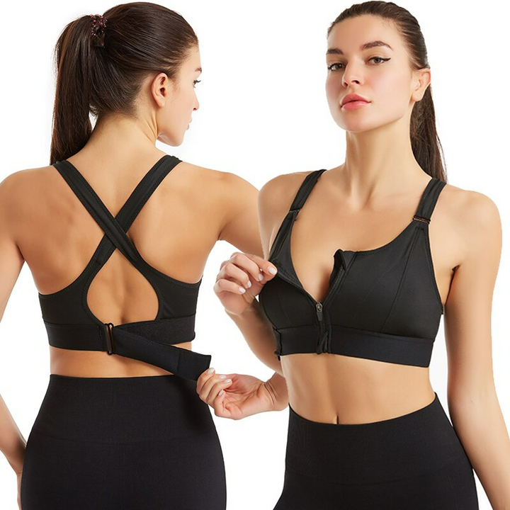 Front-Zip Sports Bra - Johnnie
