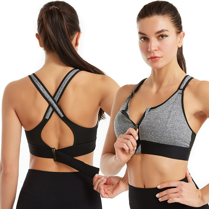 Front-Zip Sports Bra - Johnnie