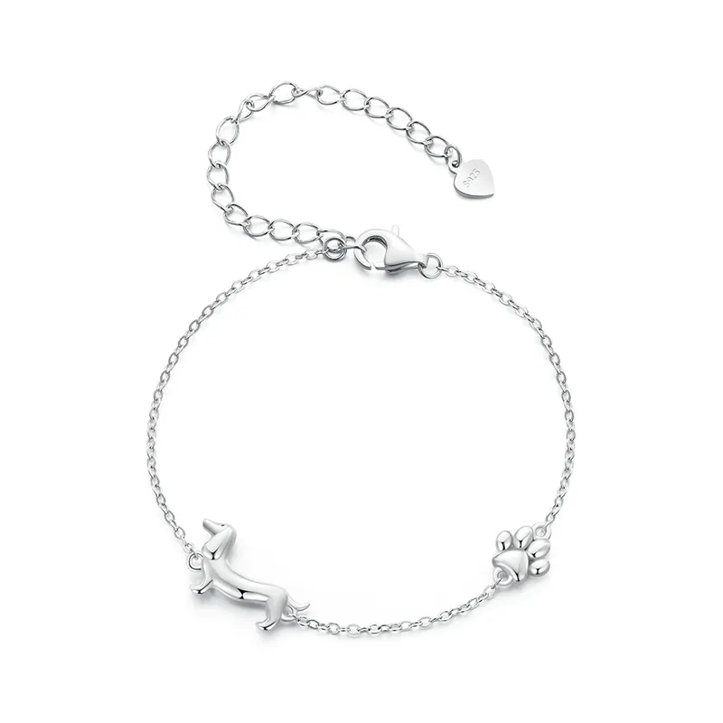 Cute Dachshund Charm Bracelet