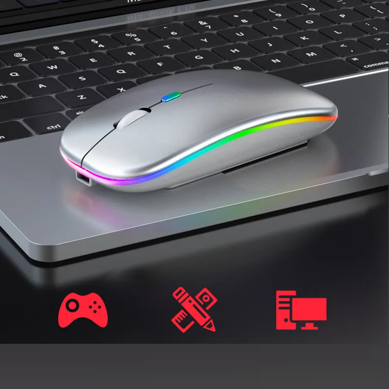 Sammy Jackson™ Wireless LED Mouse | Rechargeable Bluetooth Mouse