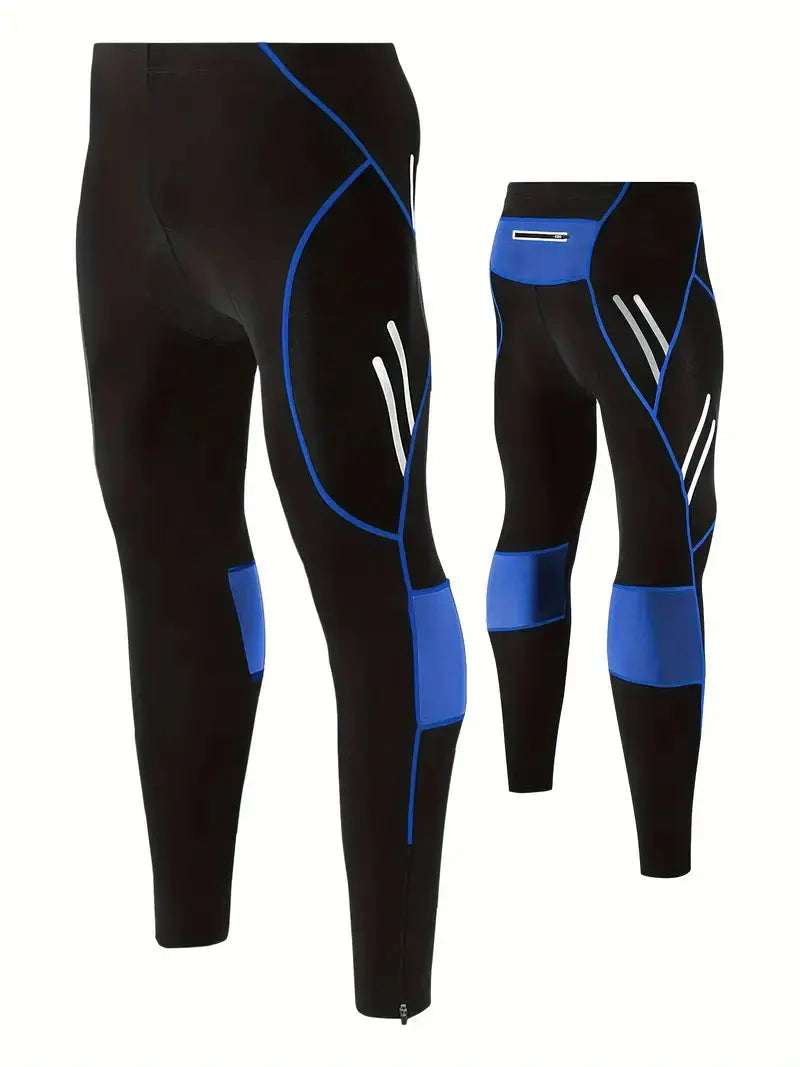 Full-Length Men's Cycling Tights With Gel Pad - Ross