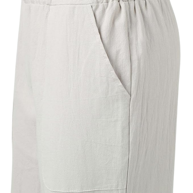 Full-Length Wide-Leg Casual Trousers - Renee