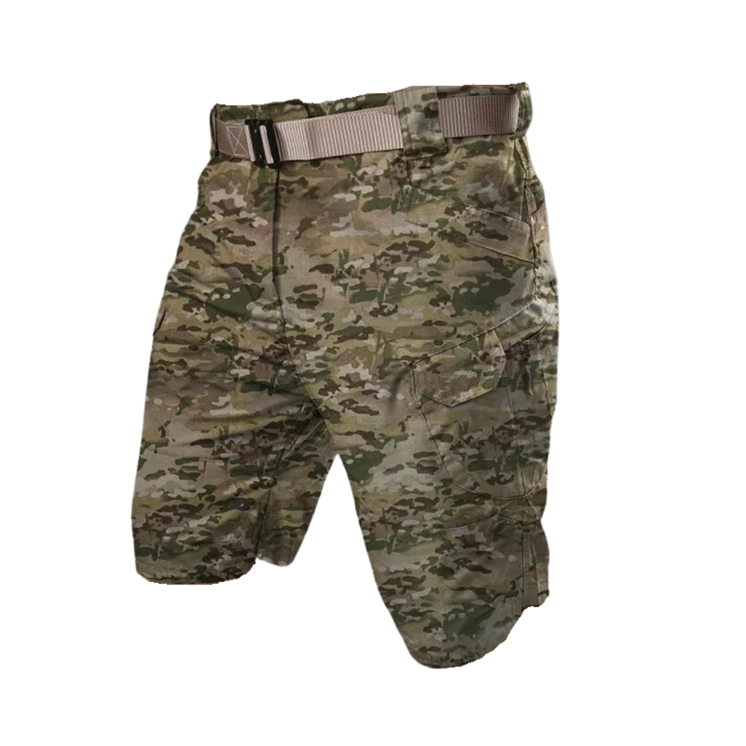 Functional Cargo Shorts With Multiple Zip Pockets - Edmond