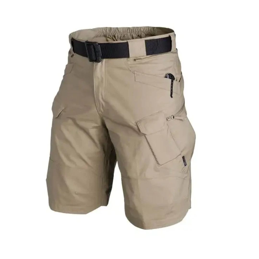 Functional Cargo Shorts With Multiple Zip Pockets - Edmond