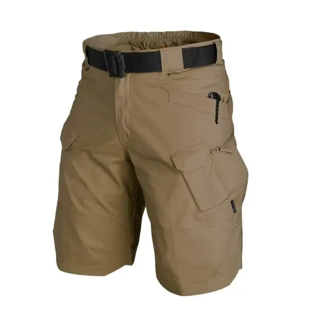 Functional Cargo Shorts With Multiple Zip Pockets - Edmond