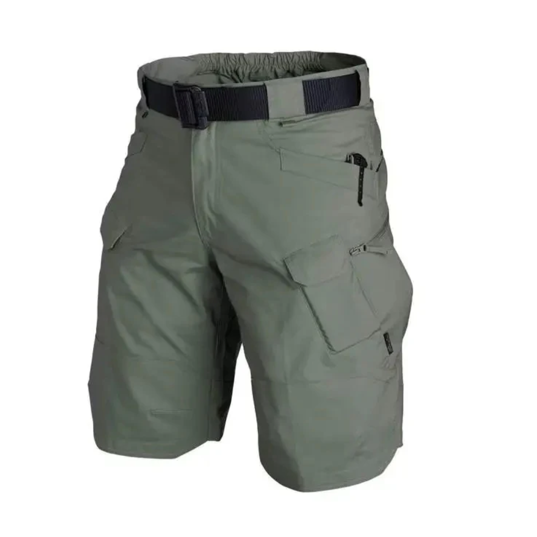 Functional Cargo Shorts With Multiple Zip Pockets - Edmond