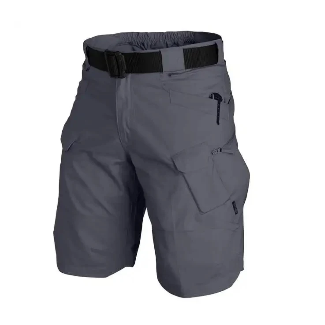 Functional Cargo Shorts With Multiple Zip Pockets - Edmond