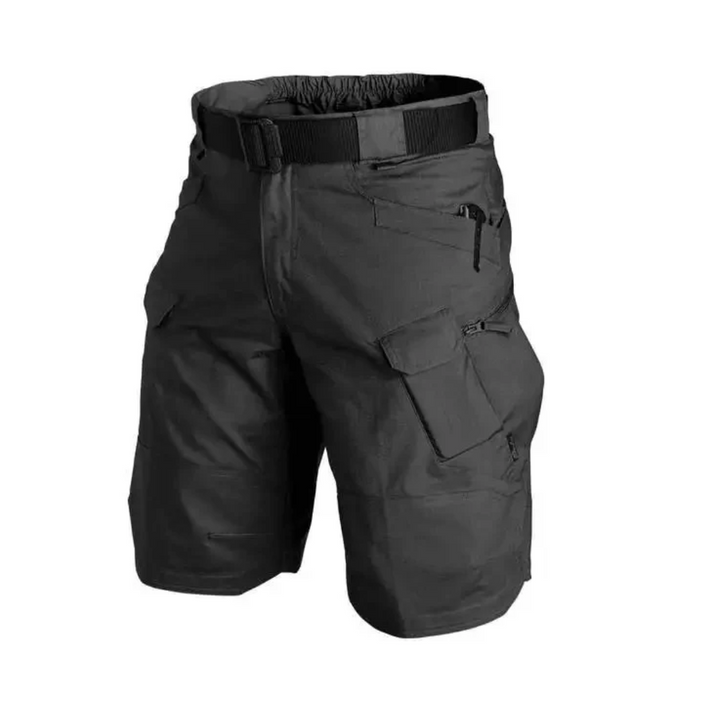 Functional Cargo Shorts With Multiple Zip Pockets - Edmond