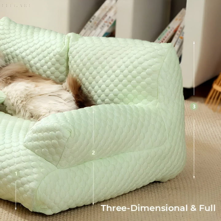 Wasbaar Pluche Kussenbed voor Huisdieren - CozyPaws