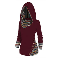 Casual Dames Hoodie met Tribalpatroon – Tavira