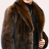 Timeless Men's Coat with Faux Fur - Jules