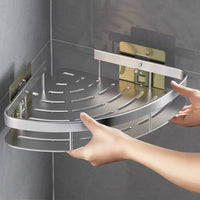 Aluminum Wall Shelf for Bathroom Corners - Cornerix