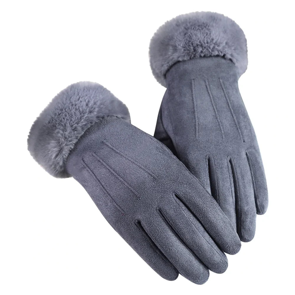 Trendy Suede Women's Gloves - Mirella