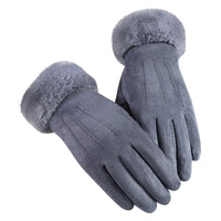 Trendy Suede Women's Gloves - Mirella