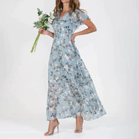 Gina - Stylowa midi sukienka w kwiaty