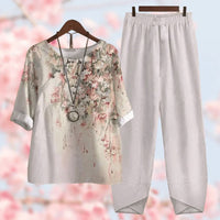Comfortable Two-Piece Women's Summer Set - Mira