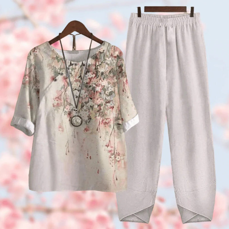 Comfortable Two-Piece Women's Summer Set - Mira