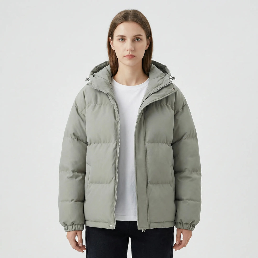 Gefütterte Winterjacke Mit Kapuze - Shawna