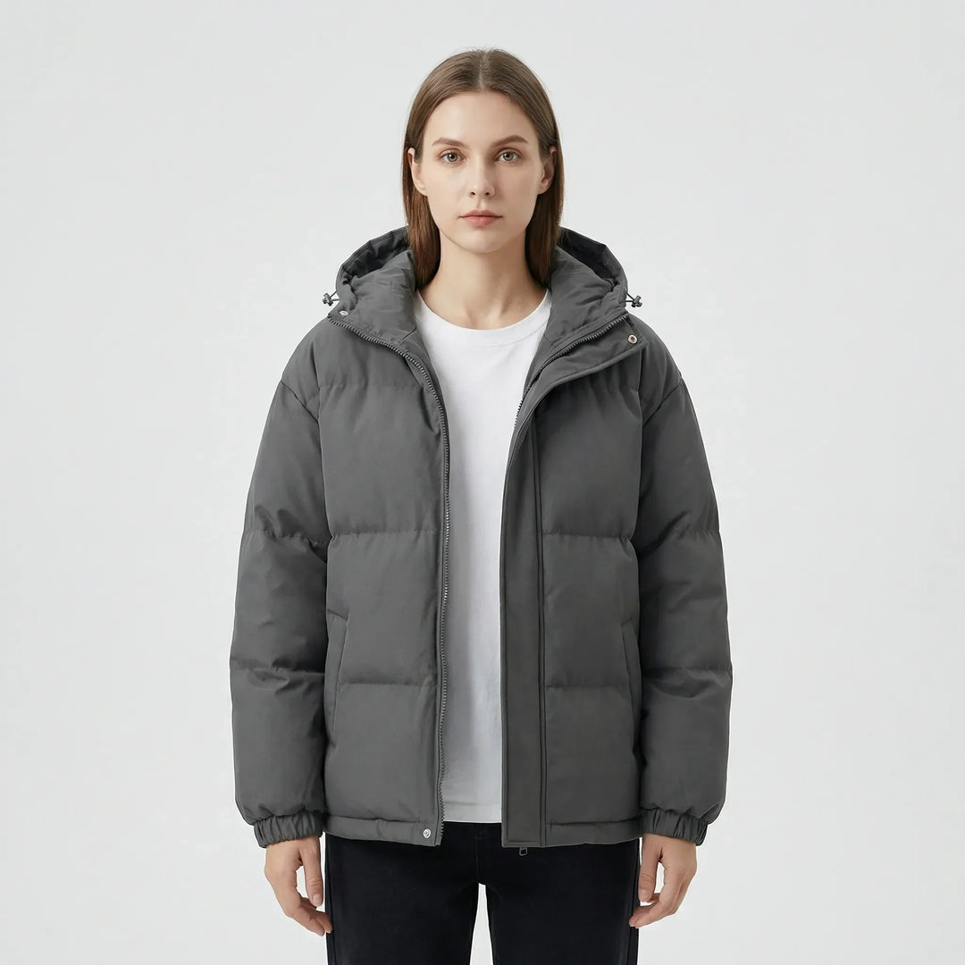 Gefütterte Winterjacke Mit Kapuze - Shawna