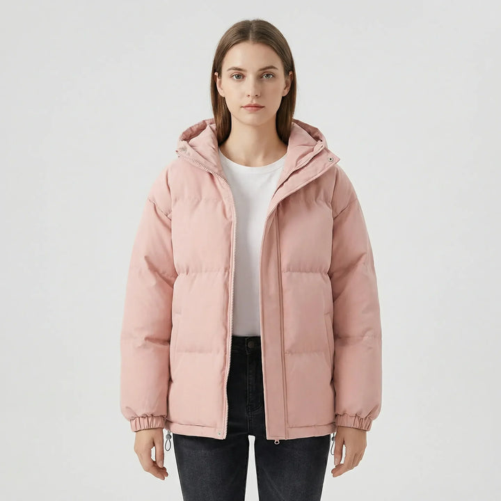 Gefütterte Winterjacke Mit Kapuze - Shawna
