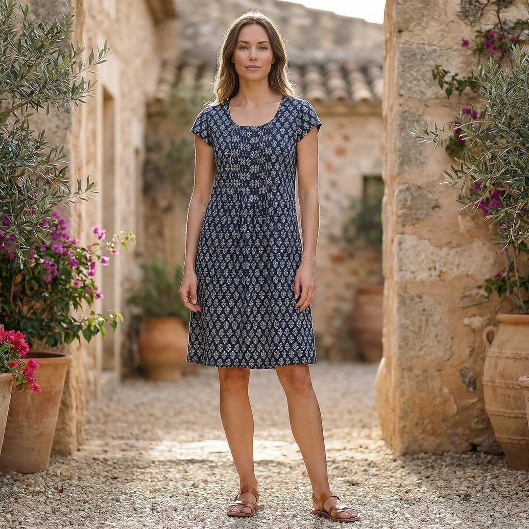 Gefüttertes Sommerkleid Mit Rundhals - Naemi