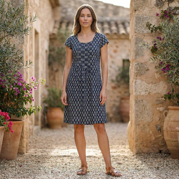 Gefüttertes Sommerkleid Mit Rundhals - Naemi