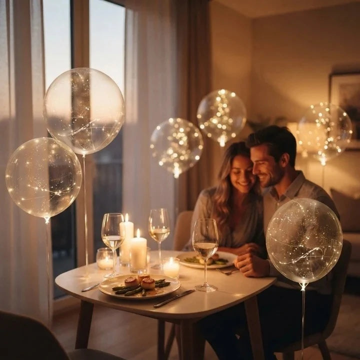Light-Up Balloons – Warm Glow Party Decor | Set of 10 3