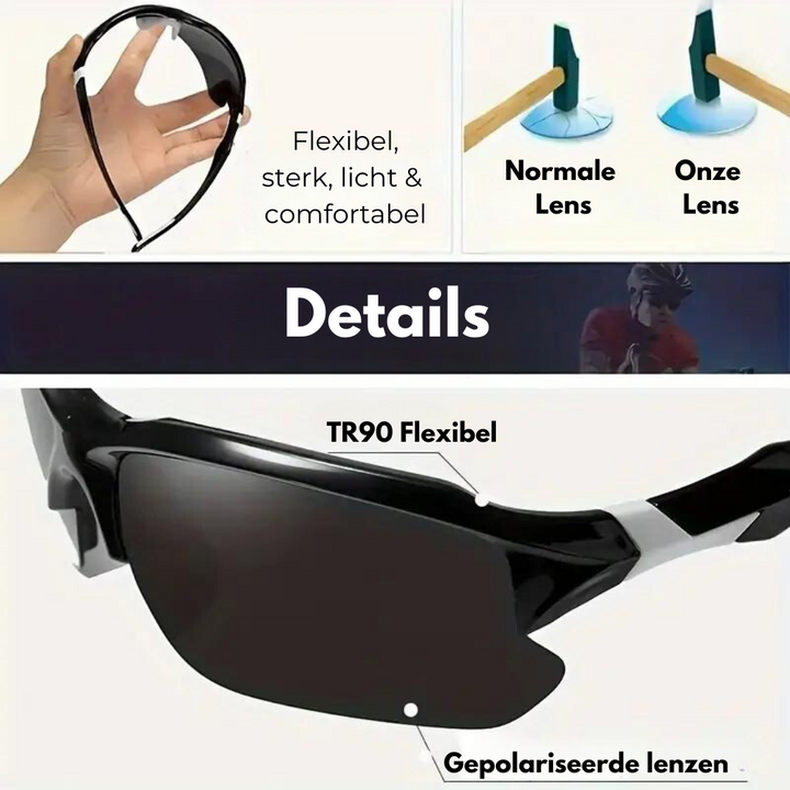 Polaryzowane sportowe okulary przeciwsłoneczne - AdventureVision
