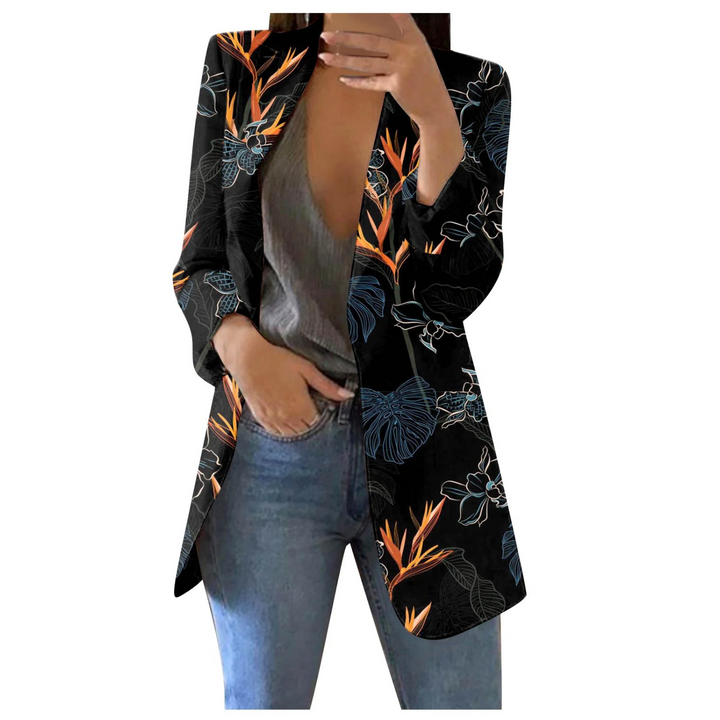 Printed Cropped Women's Blazer - Savannah