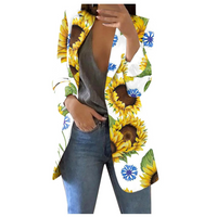 Printed Cropped Women's Blazer - Savannah