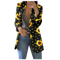 Printed Cropped Women's Blazer - Savannah