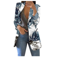 Printed Cropped Women's Blazer - Savannah