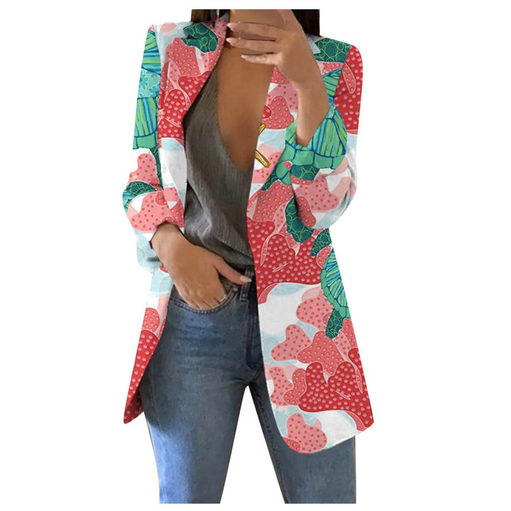 Printed Cropped Women's Blazer - Savannah