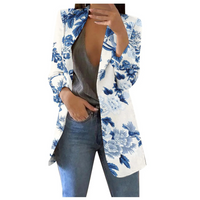Printed Cropped Women's Blazer - Savannah