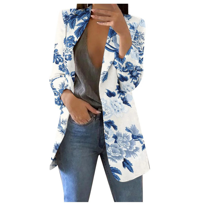 Printed Cropped Women's Blazer - Savannah