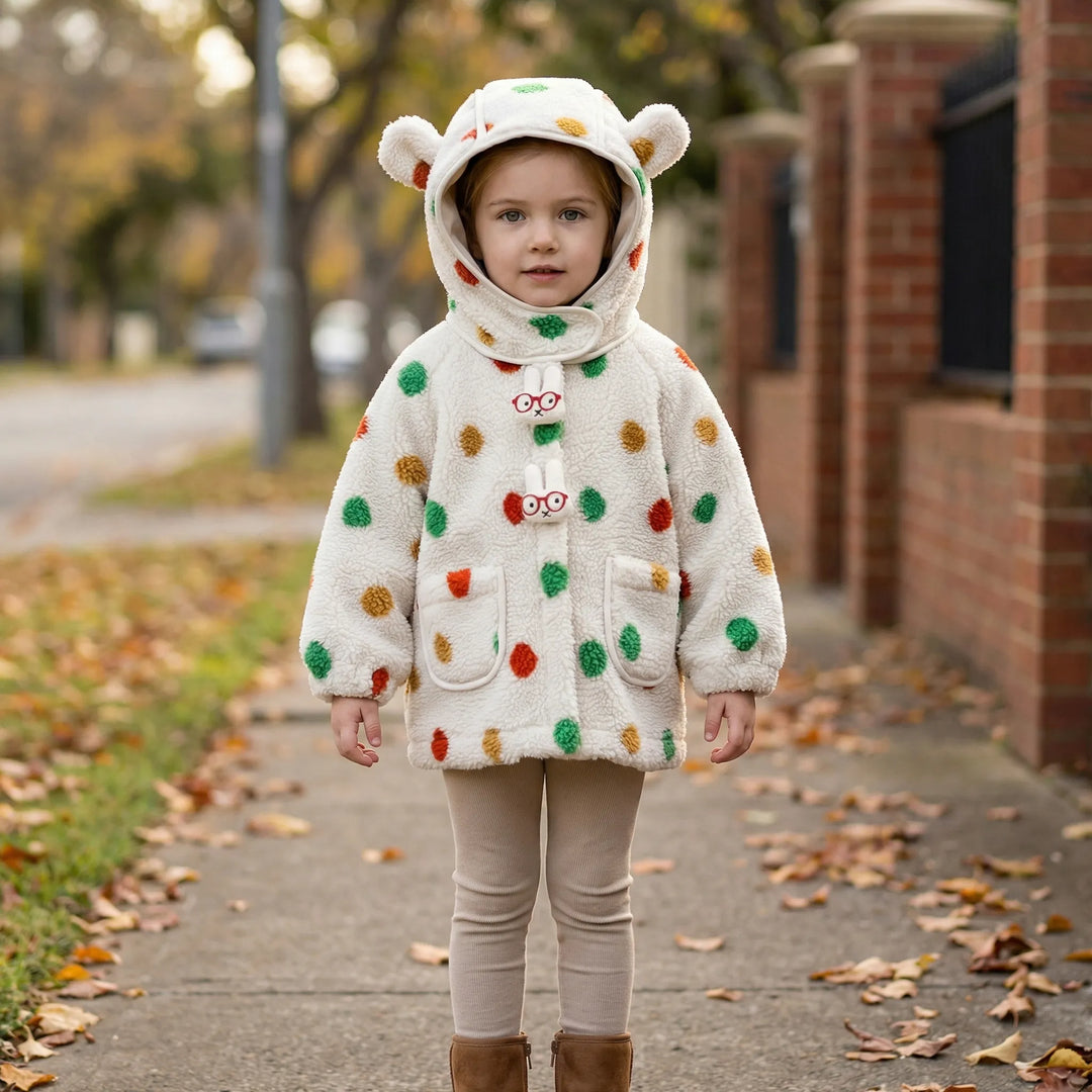 Gepunktete Kinderjacke Mit Kapuze - Bonnie