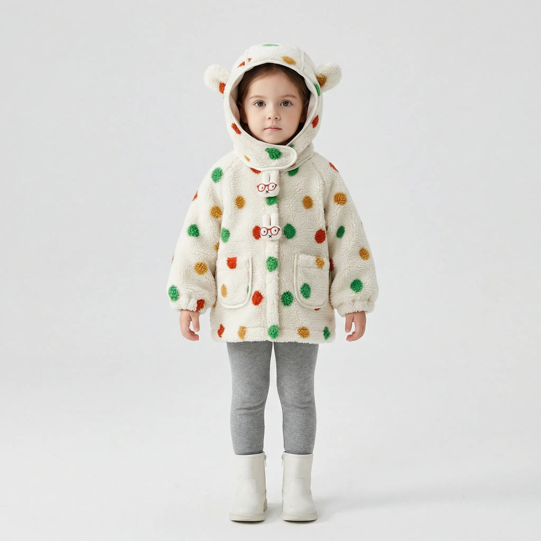 Gepunktete Kinderjacke Mit Kapuze - Bonnie