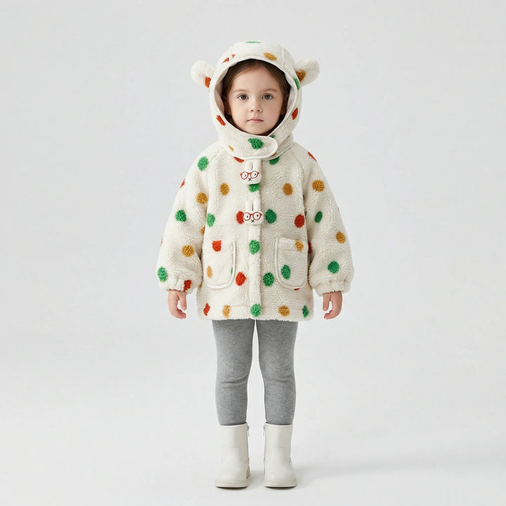 Gepunktete Kinderjacke Mit Kapuze - Bonnie