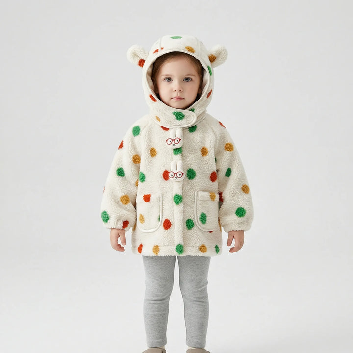 Gepunktete Kinderjacke Mit Kapuze - Bonnie