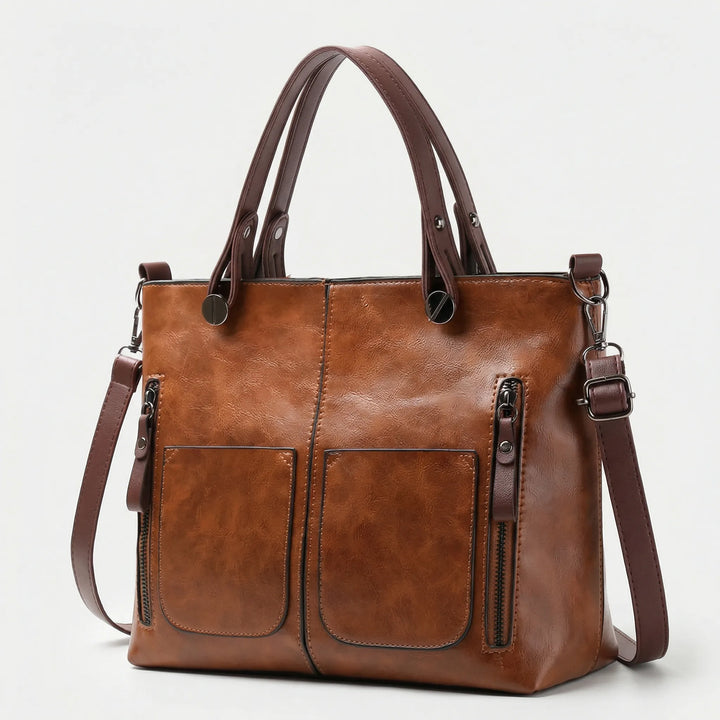 Geräumige Schultertasche Mit Griffen - Noemi