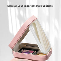 Compact Lighted Makeup Organizer for On the Go - Liora