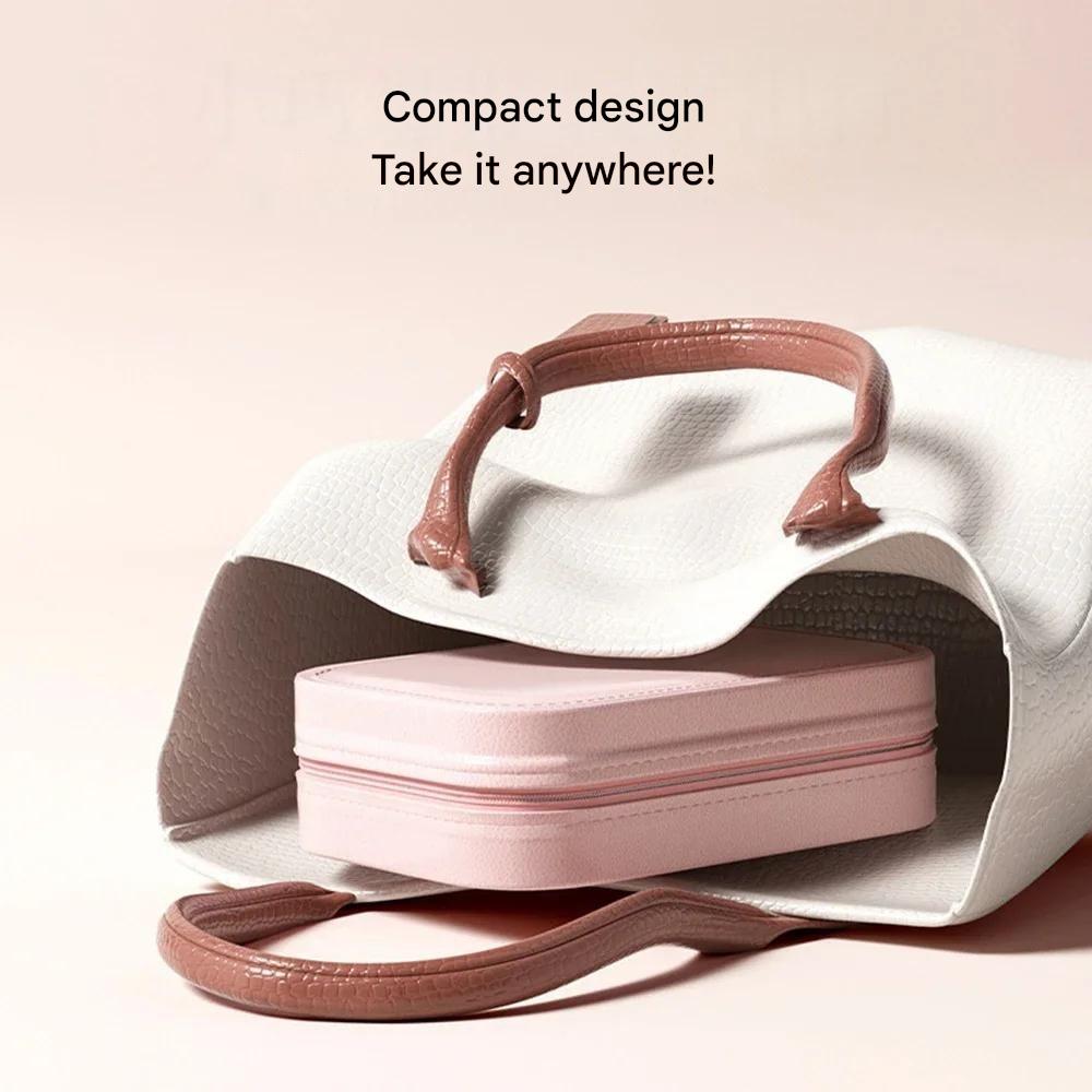 Compact Lighted Makeup Organizer for On the Go - Liora