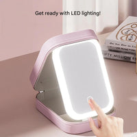 Compact Lighted Makeup Organizer for On the Go - Liora