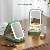 Compact Lighted Makeup Organizer for On the Go - Liora