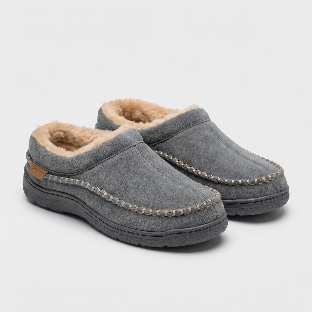 Gevoerde Herenpantoffel Met Stevige Zool - Shaun