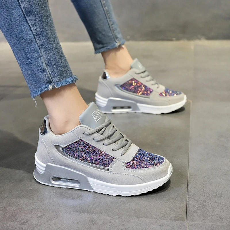 Glitter Damesschoenen voor Ademend Comfort - SparkleFit