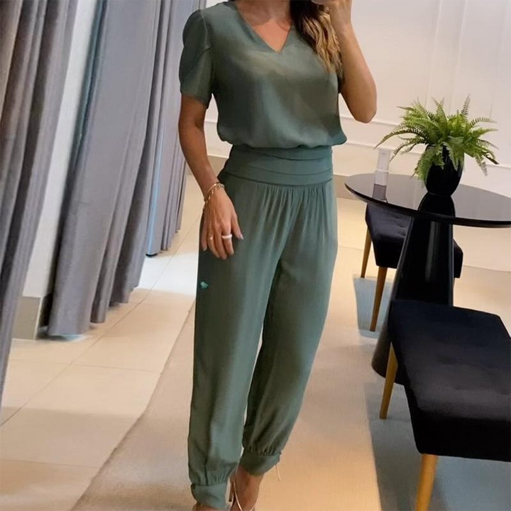 Stylowy Kombinezon z Nadrukiem - Nova