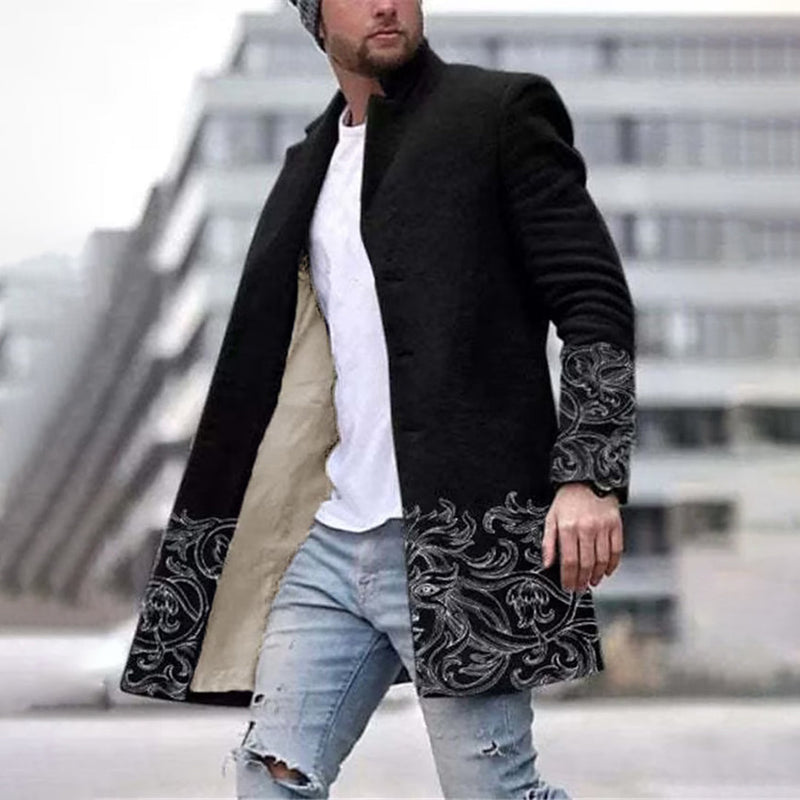 Modna męska kurtka z unikalnym wzorem - Laurent