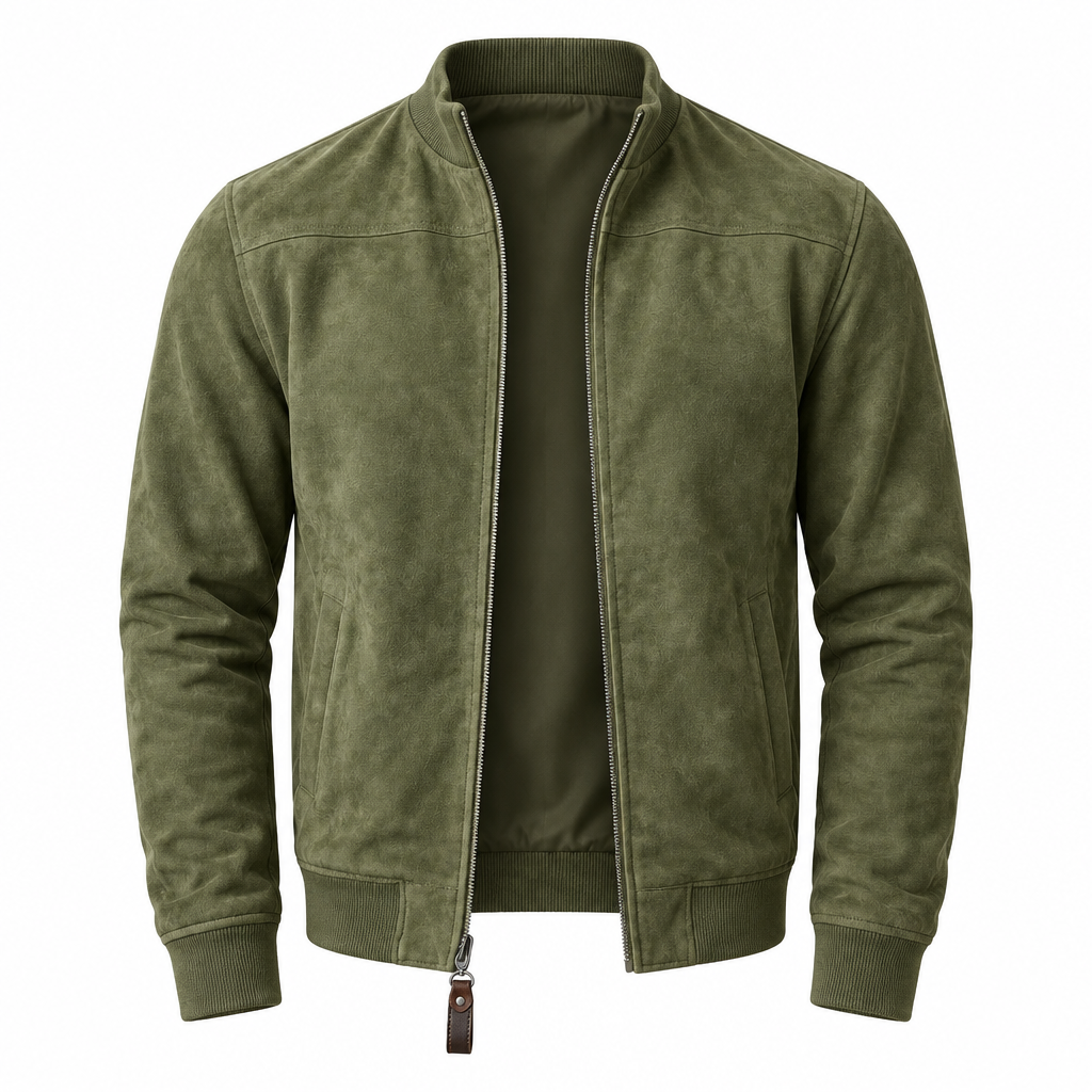 Blouson aviateur en daim pour homme au quotidien